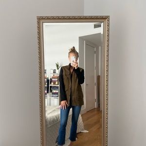 Ponte Sleeve Utility Jacket